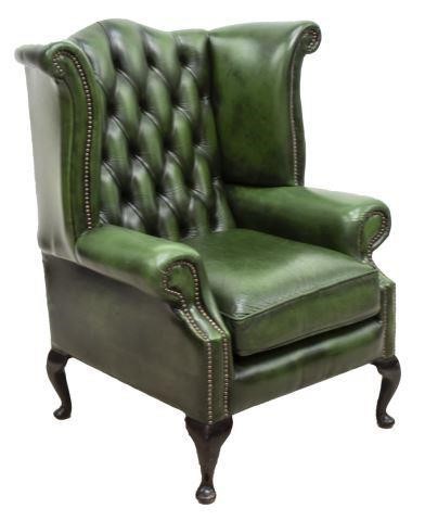 ENGLISH QUEEN ANNE STYLE LEATHER