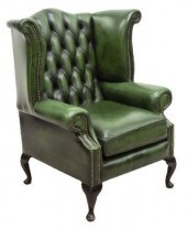 ENGLISH QUEEN ANNE STYLE LEATH