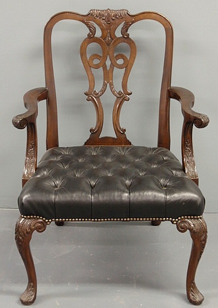 English Queen Anne style mahogany