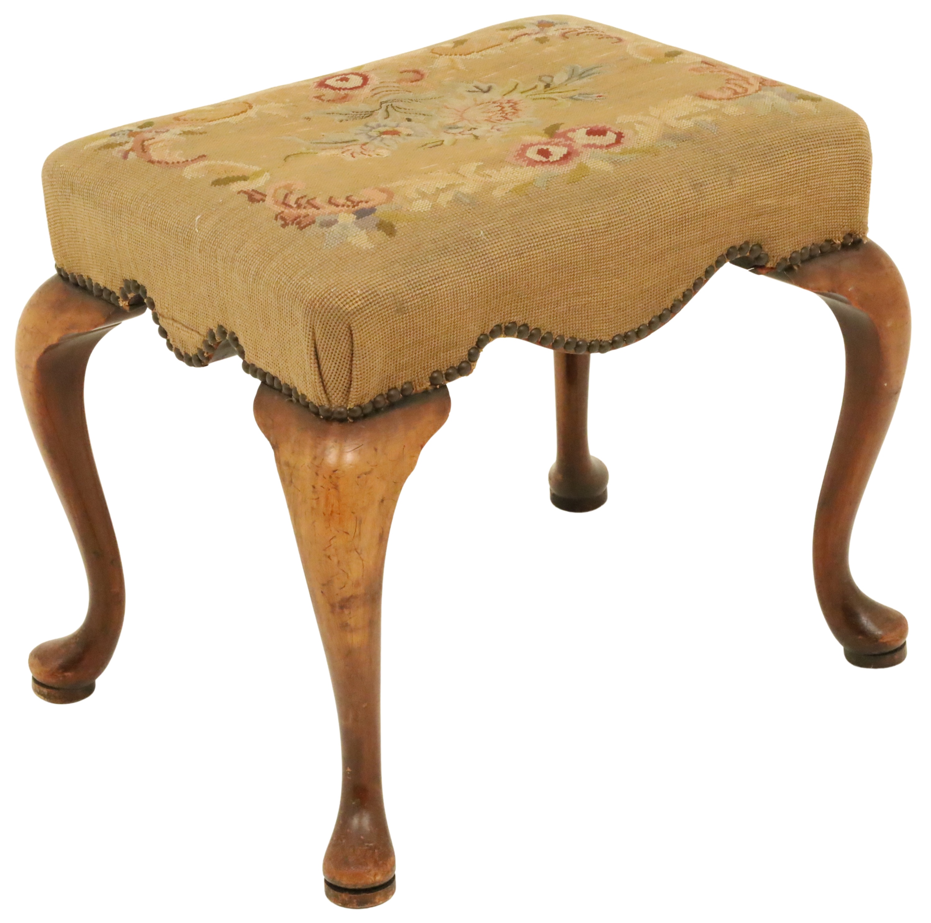 ENGLISH QUEEN ANNE STYLE WALNUT