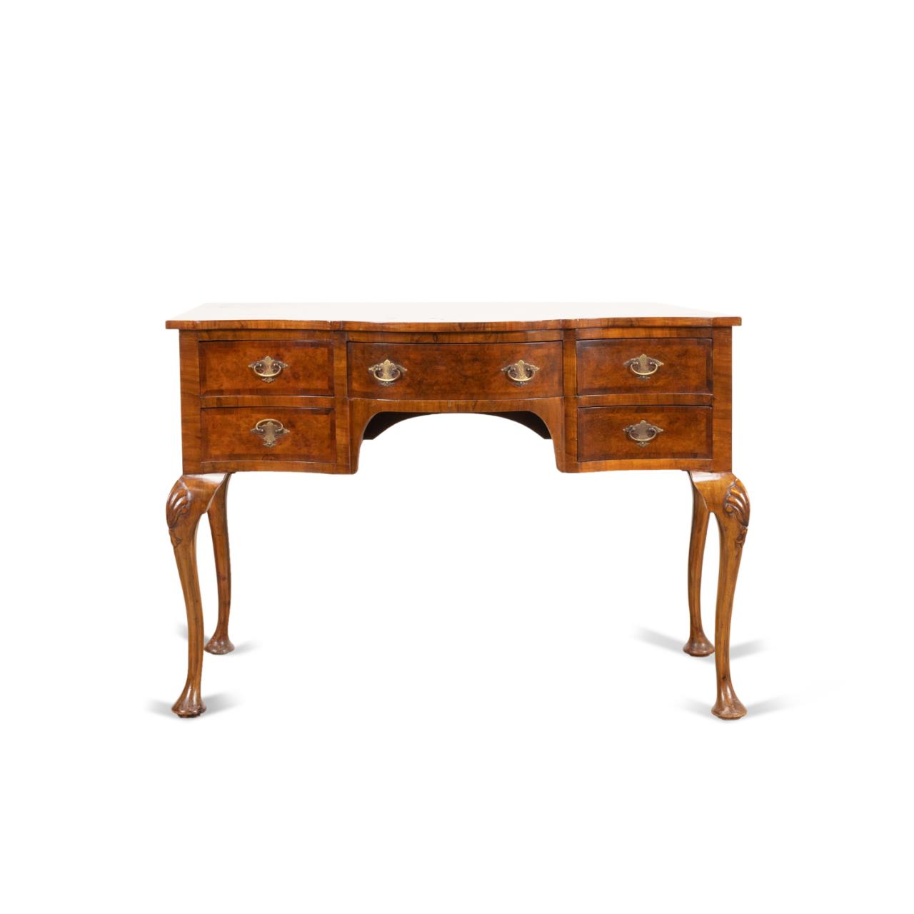 ENGLISH QUEEN ANNE STYLE WALNUT