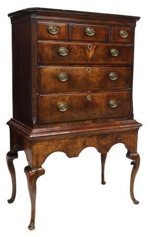 ENGLISH QUEEN ANNE STYLE WALNUT