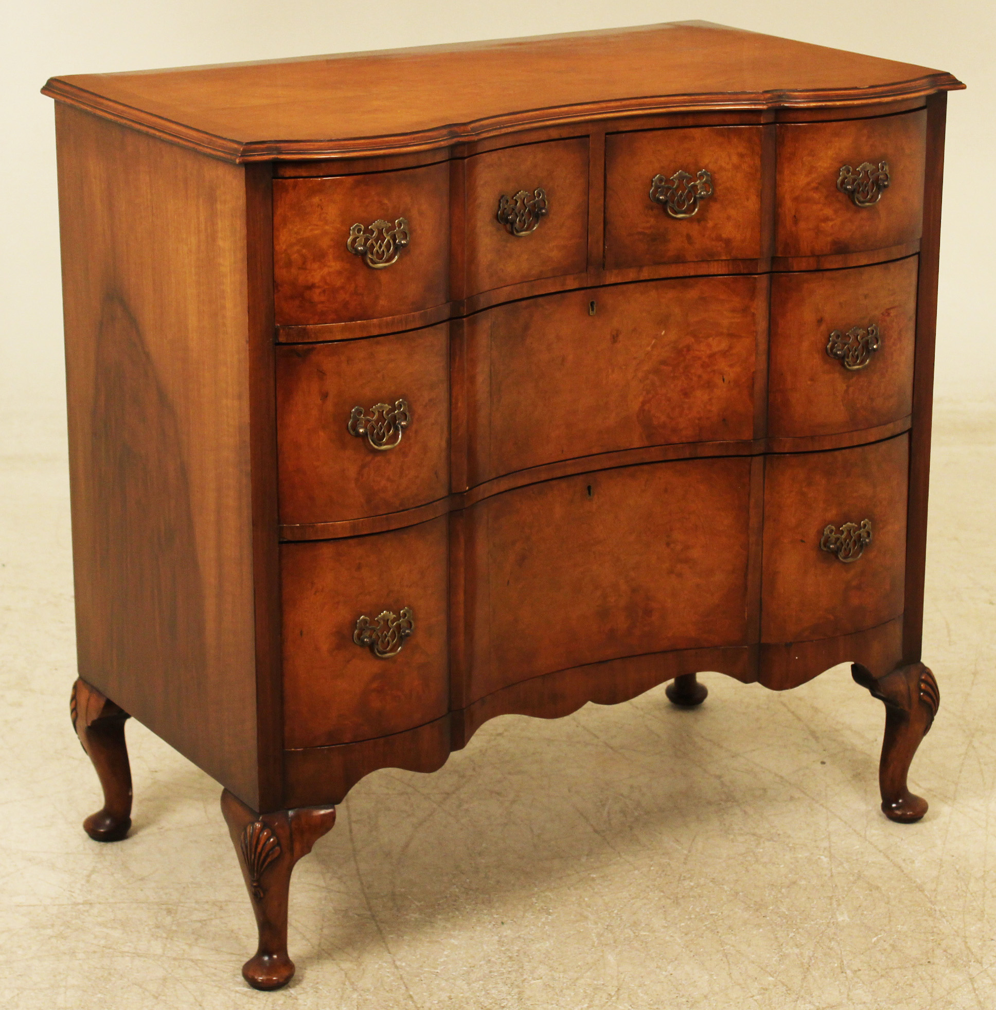 ENGLISH QUEEN ANNE STYLE WALNUT