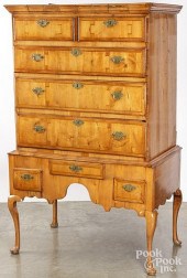 ENGLISH QUEEN ANNE WALNUT HIGH