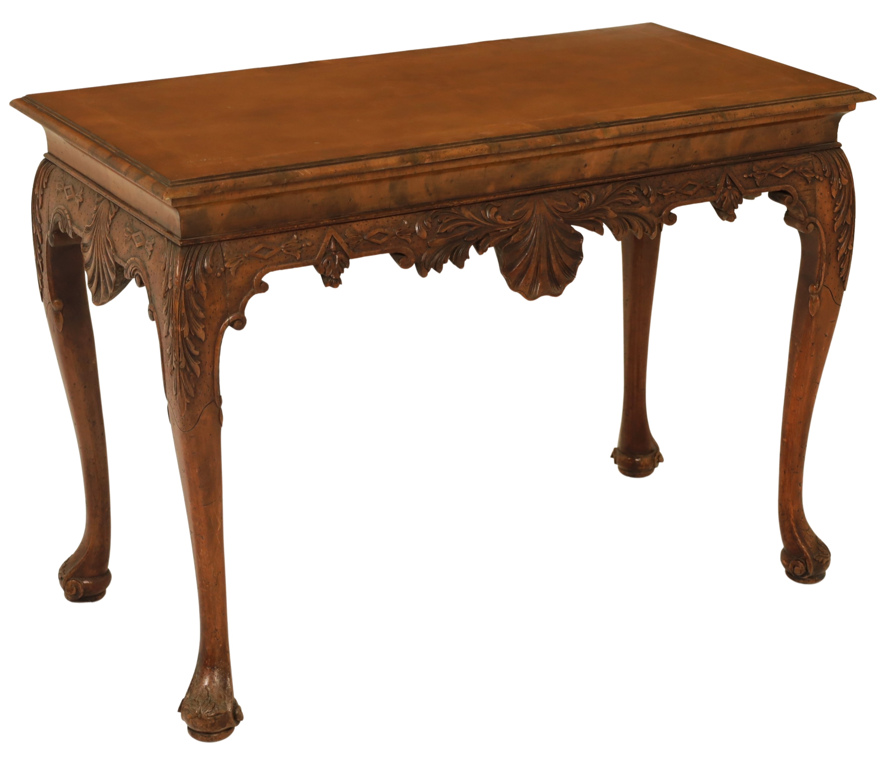 ENGLISH QUEEN ANNE WALNUT TEA TABLE