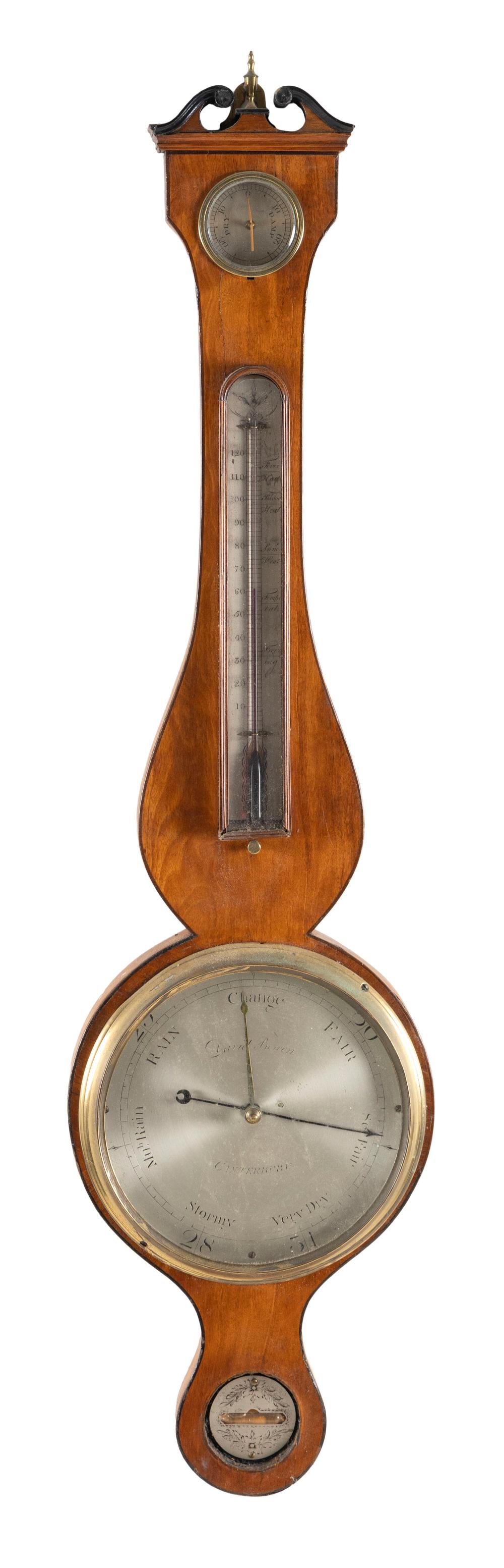 ENGLISH REGENCY BANJO BAROMETER