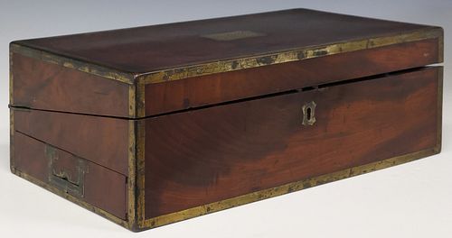 ENGLISH REGENCY BRASS-BOUND