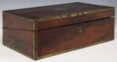 ENGLISH REGENCY BRASS-BOUND MA