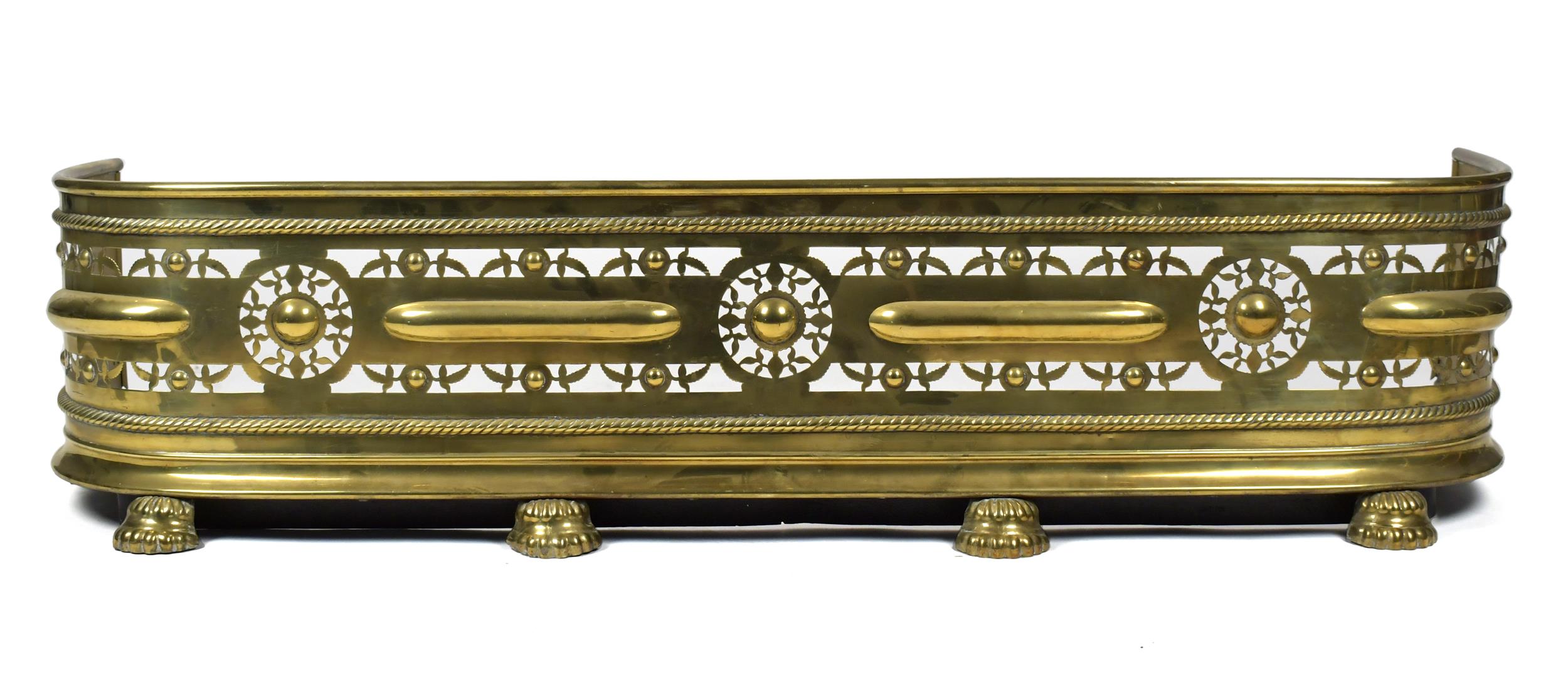 ENGLISH REGENCY BRASS FENDER CA.