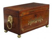 ENGLISH REGENCY BRASS-INLAID R
