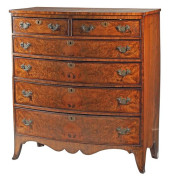 ENGLISH REGENCY BURLED WALNUT