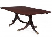 ENGLISH REGENCY CARVED MAHOGAN