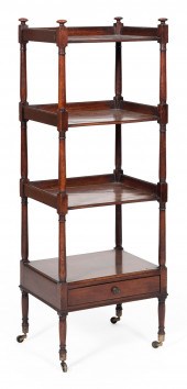 ENGLISH REGENCY ÉTAGÈRE 19TH C