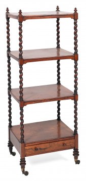 ENGLISH REGENCY ÉTAGÈRE FIRST