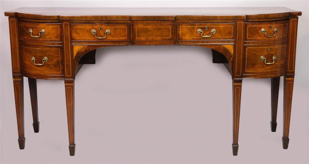 ENGLISH REGENCY INLAID MAHOGANY