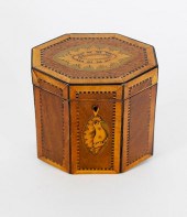 ENGLISH REGENCY INLAID OCTAGON