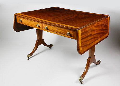 ENGLISH REGENCY MAHOGANY AND