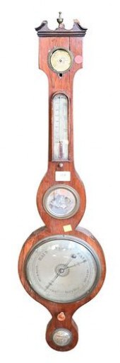 ENGLISH REGENCY MAHOGANY BAROM