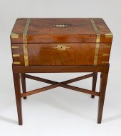 ENGLISH REGENCY MAHOGANY BRASS