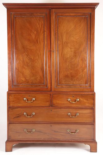ENGLISH REGENCY MAHOGANY LINEN
