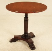 ENGLISH REGENCY MAHOGANY TRIPO