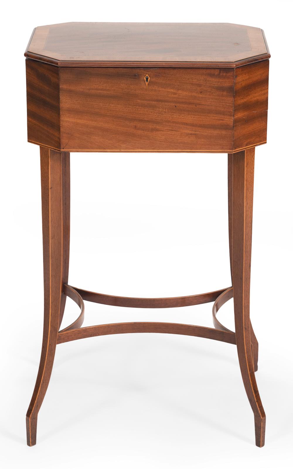 ENGLISH REGENCY MAHOGANY WORK TABLE