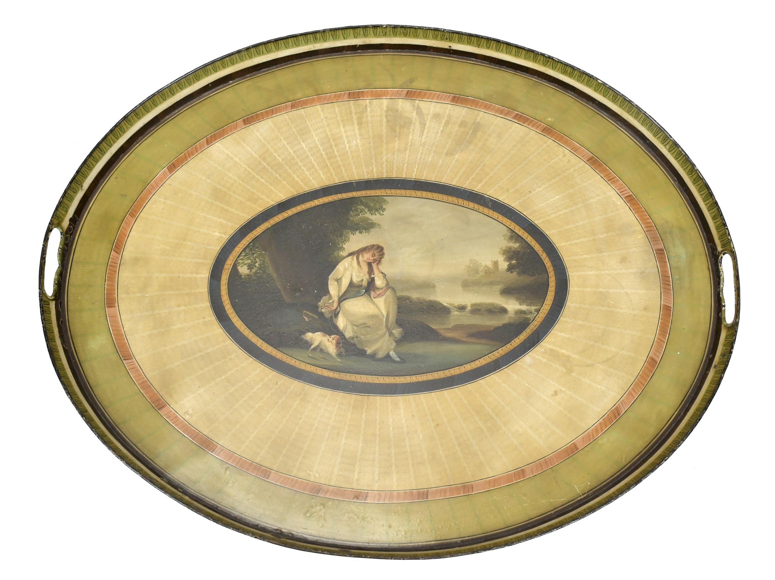 ENGLISH REGENCY PAINTED TOLEWARE