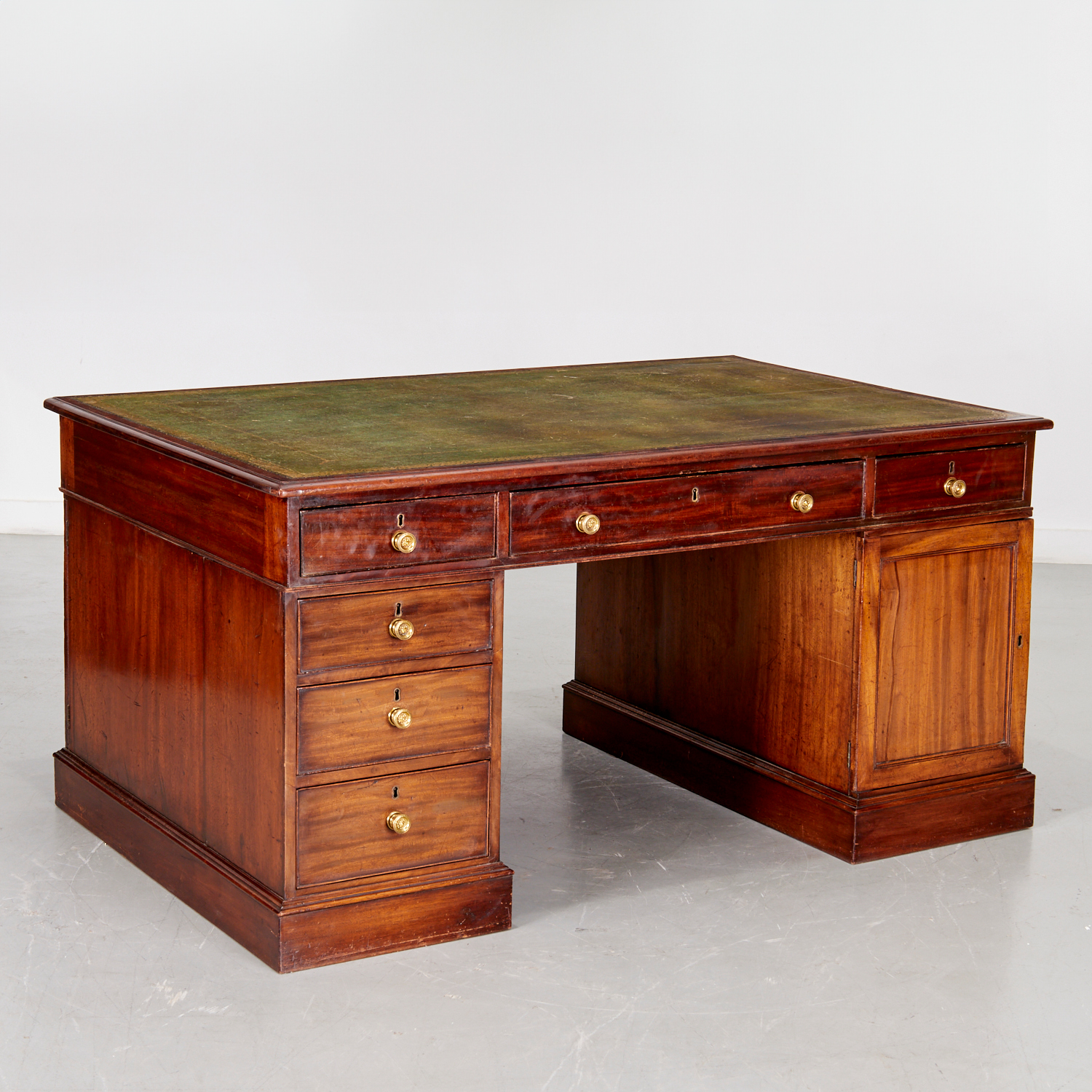 ENGLISH REGENCY PARTNER'S DESK 19th