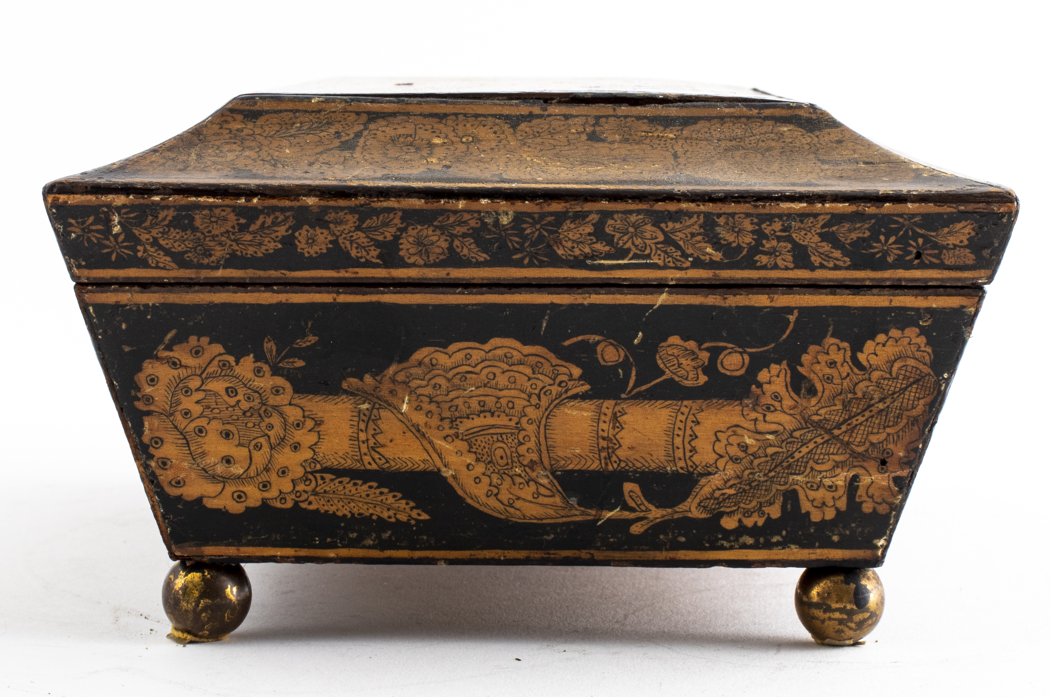 ENGLISH REGENCY PEN WORK CASKET BOX