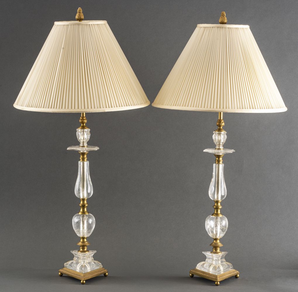 ENGLISH REGENCY ROCK CRYSTAL & GILT