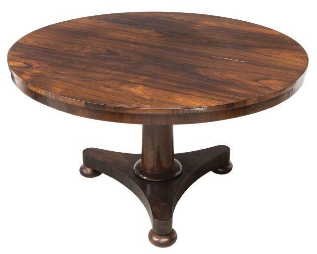 ENGLISH REGENCY ROSEWOOD TILT-TOP