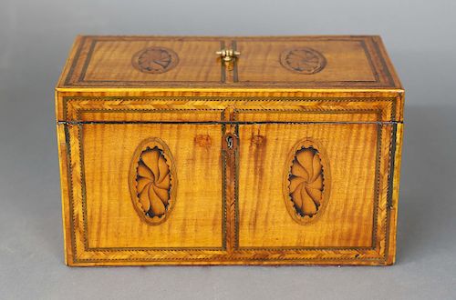ENGLISH REGENCY SATINWOOD DOUBLE