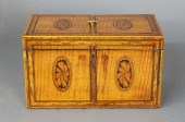 ENGLISH REGENCY SATINWOOD DOUB