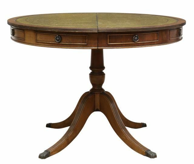 ENGLISH REGENCY STYLE LEATHER-TOP
