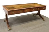 ENGLISH REGENCY STYLE LEATHER-