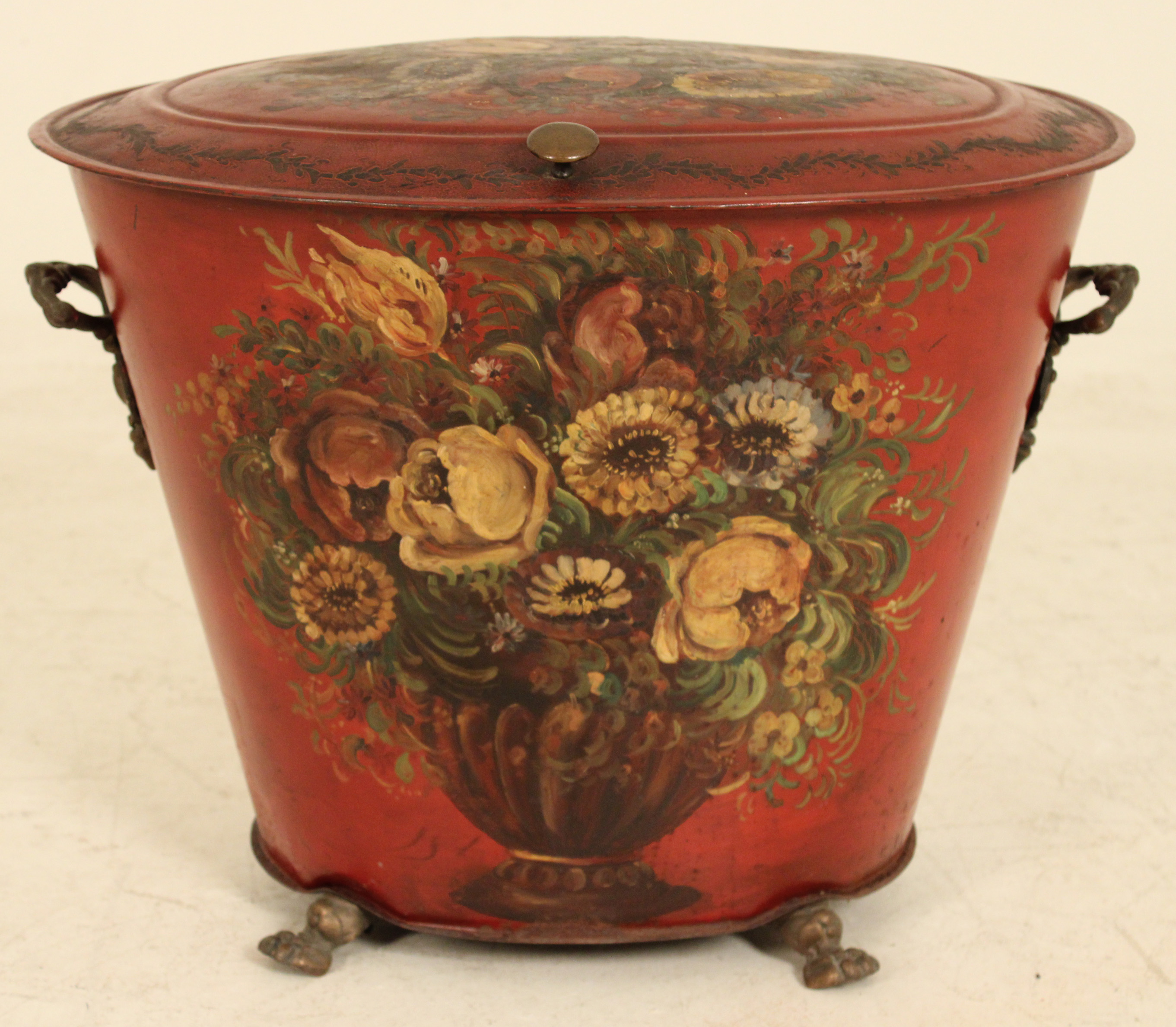 ENGLISH REGENCY STYLE TOLE METAL