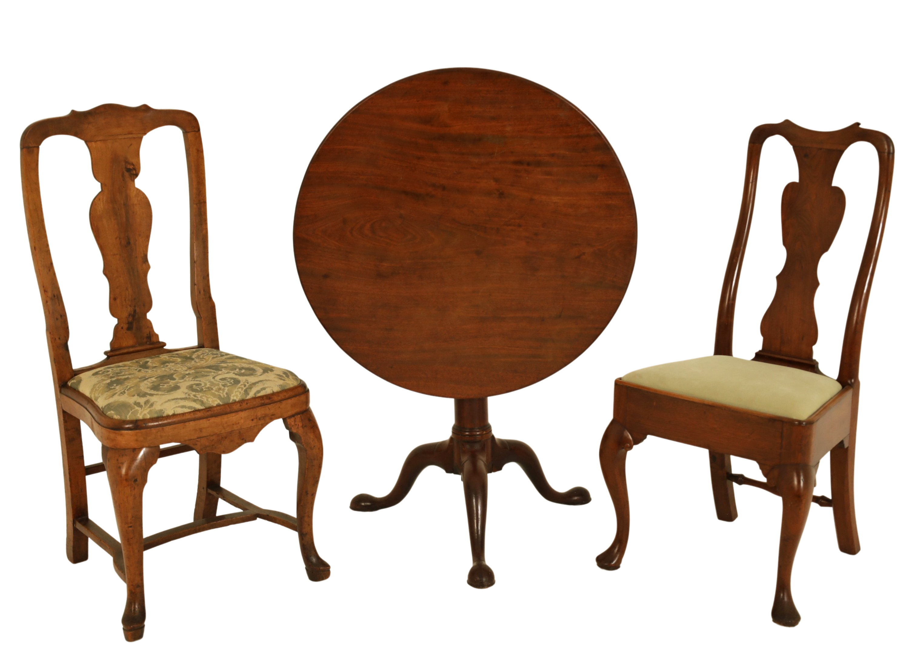 ENGLISH REGENCY TILT TABLE & 2 Q.A.