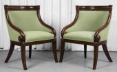 ENGLISH REGENCY UPHOLSTERED MA