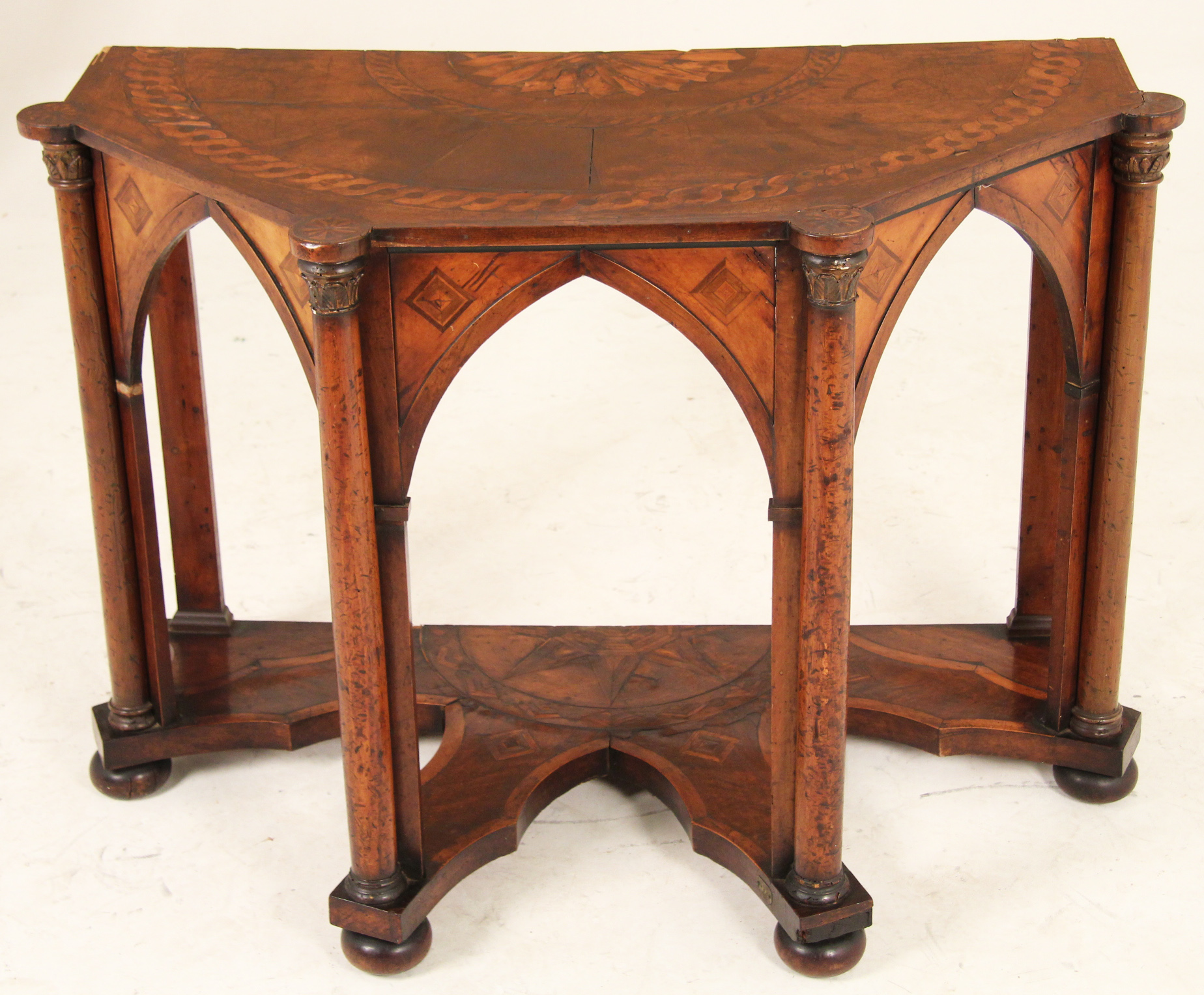 ENGLISH REGENCY WALNUT 2 TIER