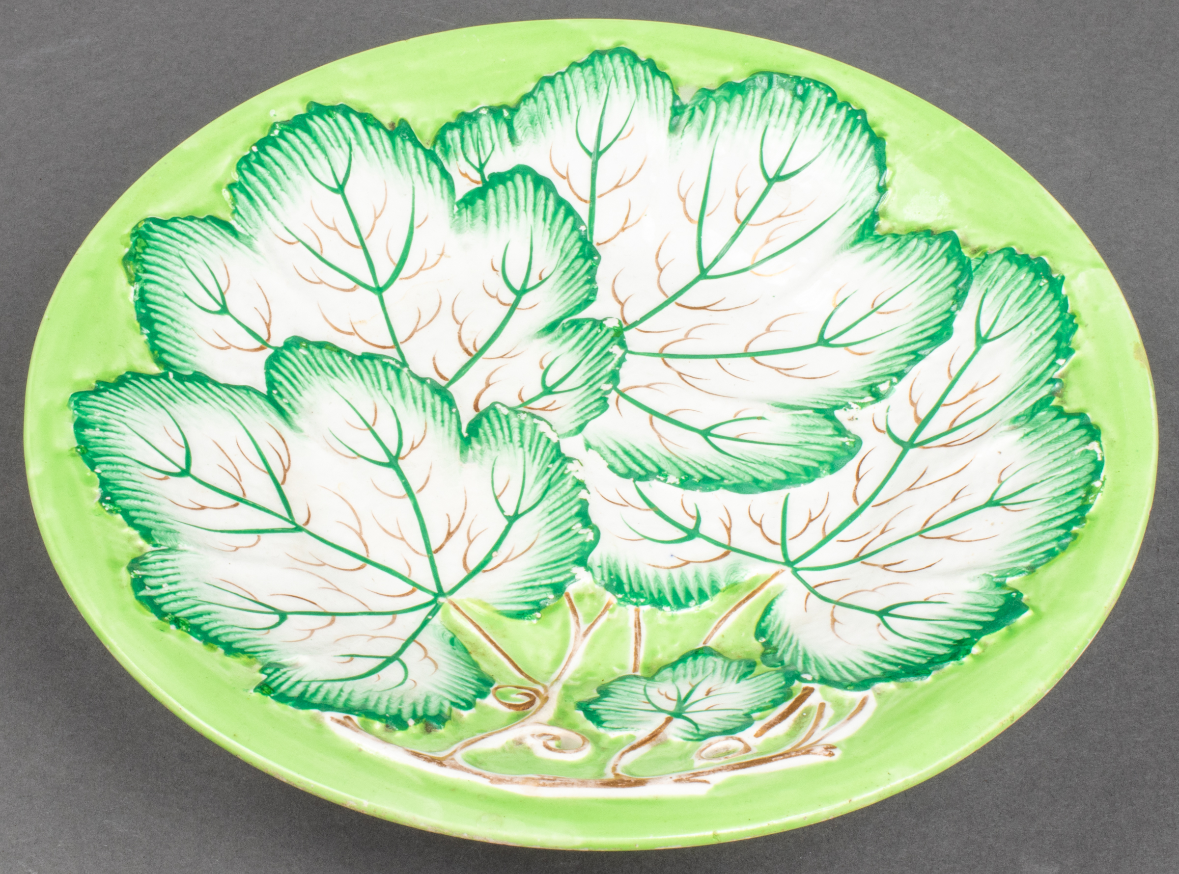 ENGLISH RIDGWAY PEARLWARE FOOTED