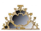 English Rococo giltwood overma