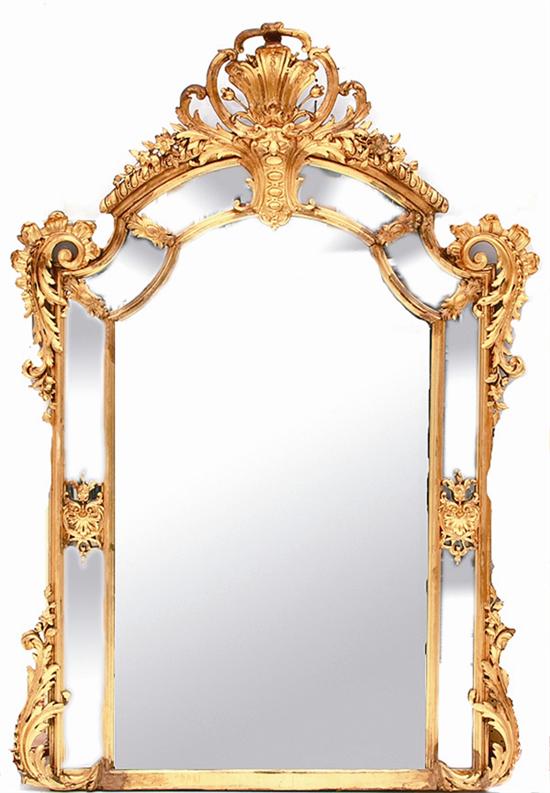 English Rococo style carved