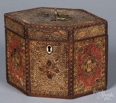 ENGLISH ROLLED PAPER TEA CADDY
