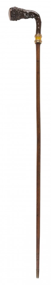 ENGLISH ROOT-HANDLED CANE LATE