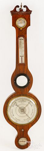 ENGLISH ROSEWOOD BANJO BAROMETER,