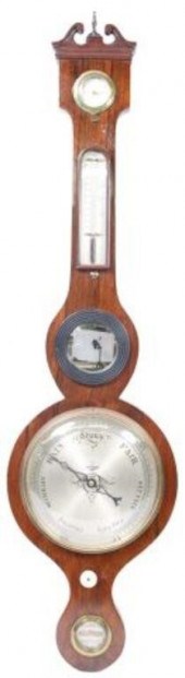 ENGLISH ROSEWOOD BAROMETER, 19