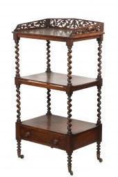 ENGLISH ROSEWOOD ETAGERE 19th