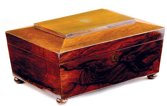 English rosewood jewelry box 19th