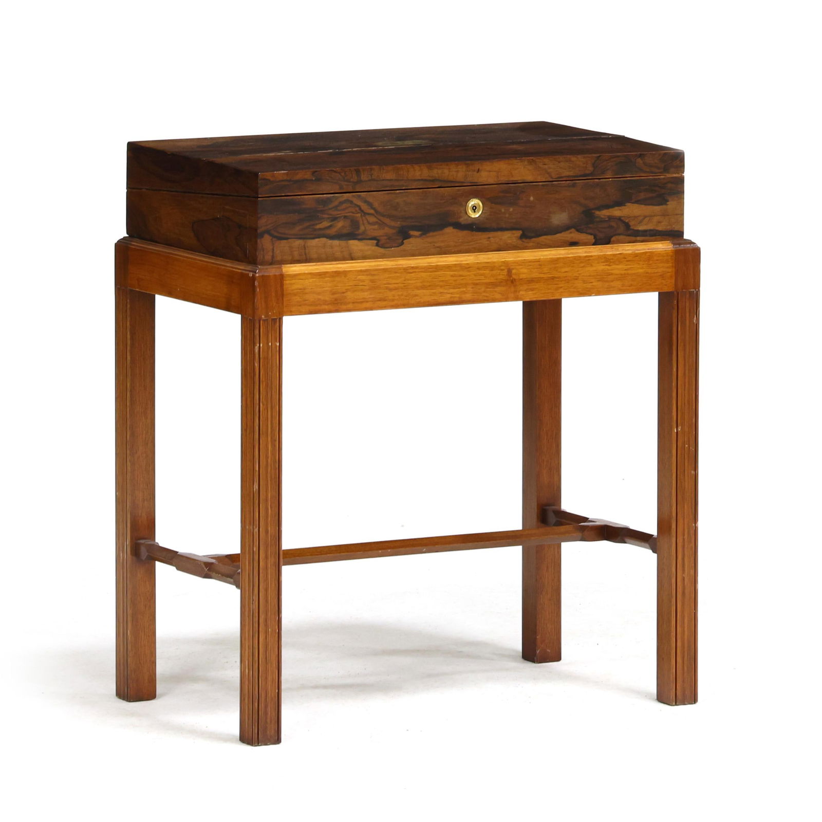 ENGLISH ROSEWOOD LAP DESK ON