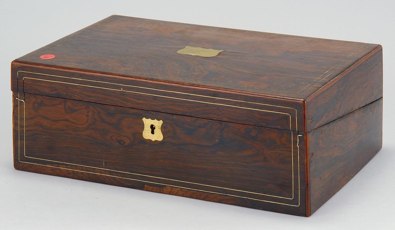 ENGLISH ROSEWOOD LAP DESK19th